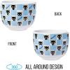 Silver Buffalo Sanrio Hello Kitty and Friends Badtz-Maru Poses Yellow Stripe Ceramic Ramen Noodle Rice Bowl with Chopsticks, Microwave Safe, 20 Ounces(Chococat Checkered)