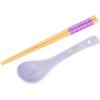 Silver Buffalo Sanrio Hello Kitty and Friends Badtz-Maru Poses Yellow Stripe Ceramic Ramen Noodle Rice Bowl with Chopsticks, Microwave Safe, 20 Ounces(Hello Kitty and Friends Pastel Dreamland)