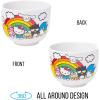 Silver Buffalo Sanrio Hello Kitty and Friends Badtz-Maru Poses Yellow Stripe Ceramic Ramen Noodle Rice Bowl with Chopsticks, Microwave Safe, 20 Ounces(Hello Kitty and Friends Rainbow)