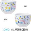 Silver Buffalo Sanrio Hello Kitty and Friends Badtz-Maru Poses Yellow Stripe Ceramic Ramen Noodle Rice Bowl with Chopsticks, Microwave Safe, 20 Ounces(Hello Kitty and Friends Graph)