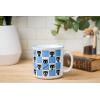 Silver Buffalo Sanrio Hello Kitty and Friends Chococat Checkered Pattern Ceramic Camper Mug, 20 Ounces(Chococat Checkered Pattern)