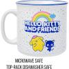 Silver Buffalo Sanrio Hello Kitty and Friends Chococat Checkered Pattern Ceramic Camper Mug, 20 Ounces(Hello Kitty and Friends)