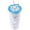 Silver Buffalo Sanrio Hello Kitty and Friends Cinnamoroll Plastic Cold Cup with Lid and Straw Topper, 24 Ounces