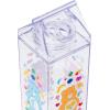 Silver Buffalo Sanrio Hello Kitty and Friends Featuring Cinnamoroll and Strawberries Plastic Pink Milk Carton Pitcher Bottle, 16.2 Ounces(Care Bears Icons)