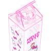 Silver Buffalo Sanrio Hello Kitty and Friends Featuring Cinnamoroll and Strawberries Plastic Pink Milk Carton Pitcher Bottle, 16.2 Ounces(Hello Kitty and Tiny Chum)