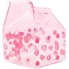 Silver Buffalo Sanrio Hello Kitty and Friends Featuring Cinnamoroll and Strawberries Plastic Pink Milk Carton Pitcher Bottle, 16.2 Ounces(My Melody Strawberry)