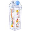 Silver Buffalo Sanrio Hello Kitty and Friends Featuring Cinnamoroll and Strawberries Plastic Pink Milk Carton Pitcher Bottle, 16.2 Ounces(Rainbow Brite)