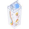 Silver Buffalo Sanrio Hello Kitty and Friends Featuring Cinnamoroll and Strawberries Plastic Pink Milk Carton Pitcher Bottle, 16.2 Ounces(Rainbow Brite)