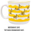 Silver Buffalo Sanrio Hello Kitty and Friends Gudetama Lazy Egg Sailing Ceramic Camper Mug, 20 Ounces(Gudetama Sailing)