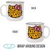 Silver Buffalo Sanrio Hello Kitty and Friends Gudetama Lazy Egg Sailing Ceramic Camper Mug, 20 Ounces(Hello Kitty Cheetah)