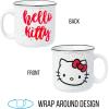 Silver Buffalo Sanrio Hello Kitty and Friends Gudetama Lazy Egg Sailing Ceramic Camper Mug, 20 Ounces(Hello Kitty Glitter Bow)