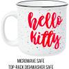 Silver Buffalo Sanrio Hello Kitty and Friends Gudetama Lazy Egg Sailing Ceramic Camper Mug, 20 Ounces(Hello Kitty Glitter Bow)