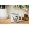 Silver Buffalo Sanrio Hello Kitty and Friends Gudetama Lazy Egg Sailing Ceramic Camper Mug, 20 Ounces(Hello Kitty Leopard Outfit)