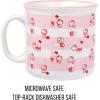 Silver Buffalo Sanrio Hello Kitty and Friends Gudetama Lazy Egg Sailing Ceramic Camper Mug, 20 Ounces(Hello Kitty Strawberry Milk)