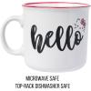 Silver Buffalo Sanrio Hello Kitty and Friends Gudetama Lazy Egg Sailing Ceramic Camper Mug, 20 Ounces(Hello Kitty Wax Resist)