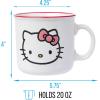 Silver Buffalo Sanrio Hello Kitty and Friends Gudetama Lazy Egg Sailing Ceramic Camper Mug, 20 Ounces(Hello Kitty Wax Resist)