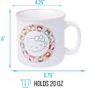 Silver Buffalo Sanrio Hello Kitty and Friends Gudetama Lazy Egg Sailing Ceramic Camper Mug, 20 Ounces(Hello Kitty Zodiac Signs Wheel)
