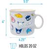 Silver Buffalo Sanrio Hello Kitty and Friends Gudetama Lazy Egg Sailing Ceramic Camper Mug, 20 Ounces(Sanrio Kitty and Friends Group)