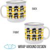 Silver Buffalo Sanrio Hello Kitty and Friends Kuromi Cherries and Black Hearts Ceramic Camper Mug, 20 Ounces(Badtz-Maru)