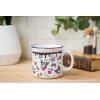 Silver Buffalo Sanrio Hello Kitty and Friends Kuromi Cherries and Black Hearts Ceramic Camper Mug, 20 Ounces(Kuromi Pattern)