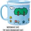 Silver Buffalo Sanrio Hello Kitty and Friends Kuromi Cherries and Black Hearts Ceramic Camper Mug, 20 Ounces(My Melody and Flat)