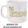 Silver Buffalo Spongebob Squarepants I’m Ready Camper Ceramic Mug, 20 Ounces