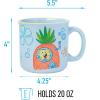 Silver Buffalo Spongebob Squarepants Who Lives in a Pineapple Under the Sea Ceramic Camper Mug, 20 Ounces