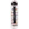 Silver Buffalo Star Wars Cartoon Characters Plastic Water Bottle with Locking Lid and Strap, 33 Ounces