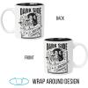 Silver Buffalo Star Wars Dark Side Security Wax Resist 20oz Ceramic Mug(Black/White)