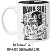 Silver Buffalo Star Wars Dark Side Security Wax Resist 20oz Ceramic Mug(Black/White)