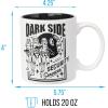 Silver Buffalo Star Wars Dark Side Security Wax Resist 20oz Ceramic Mug(Black/White)