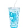 Silver Buffalo Star Wars Featuring Luke Skywalker, Princess Leia, Hans Solo, Chewbacca, Darth Vader, Stormtrooper, Boba Fett, and Death Star Pint Glass with Lid and Glass Straw, 16 Ounces(Lilo and Stitch)