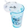 Silver Buffalo Star Wars Featuring Luke Skywalker, Princess Leia, Hans Solo, Chewbacca, Darth Vader, Stormtrooper, Boba Fett, and Death Star Pint Glass with Lid and Glass Straw, 16 Ounces(Lilo and Stitch)