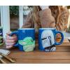 Silver Buffalo Star Wars Mandalorian and the Child 2 Pack Ceramic 3D Sculpted Mug Couple Set, 20 Ounces(Star Wars Mandalorian and Baby Yoda)