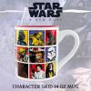Silver Buffalo Star Wars Stormtrooper Expressions Ceramic Mug, 14 Ounces(14oz Character Grid)