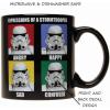 Silver Buffalo Star Wars Stormtrooper Expressions Ceramic Mug, 14 Ounces(20oz Stormtrooper Expressions)