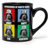 Silver Buffalo Star Wars Stormtrooper Expressions Ceramic Mug, 14 Ounces(Black)