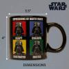 Silver Buffalo Star Wars Stormtrooper Expressions Ceramic Mug, 14 Ounces(Black)