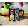 Silver Buffalo Star Wars Stormtrooper Expressions Ceramic Mug, 14 Ounces(Black)