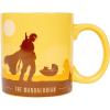 Silver Buffalo Star Wars The Coffee is Strong In This One Ceramic Camper-Style Coffee Mug, 20-Ounces(Mandalorian Desert Scene)