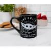 Silver Buffalo Star Wars The Coffee is Strong In This One Ceramic Camper-Style Coffee Mug, 20-Ounces(Mandalorian Force is Strong)