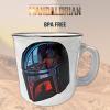 Silver Buffalo Star Wars The Coffee is Strong In This One Ceramic Camper-Style Coffee Mug, 20-Ounces(Mandalorian Helmet)