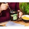 Silver Buffalo Star Wars The Coffee is Strong In This One Ceramic Camper-Style Coffee Mug, 20-Ounces(The Child Stands-Black)