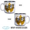 Silver Buffalo Star Wars The Coffee is Strong In This One Ceramic Camper-Style Coffee Mug, 20-Ounces(The Coffee is Strong)