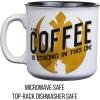 Silver Buffalo Star Wars The Coffee is Strong In This One Ceramic Camper-Style Coffee Mug, 20-Ounces(The Coffee is Strong)
