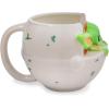 Silver Buffalo Star Wars The Mandalorian Child Seated Ceramic 3D Sculpted Mug, 20-Ounces(Child Seated Sculpted)