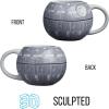 Silver Buffalo Star Wars The Mandalorian Child Seated Ceramic 3D Sculpted Mug, 20-Ounces(Death Star)