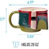 Silver Buffalo Star Wars The Mandalorian Child Seated Ceramic 3D Sculpted Mug, 20-Ounces(Multicolour)