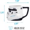 Silver Buffalo Star Wars The Mandalorian Child Seated Ceramic 3D Sculpted Mug, 20-Ounces(Star Wars Stormtrooper Face)