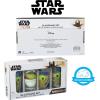 Silver Buffalo Star Wars The Mandalorian The Child Grogu Baby Yoda Gimmie Gimmie Nom Nom 4 Pack Tumbler Glass Set, 10 Ounces